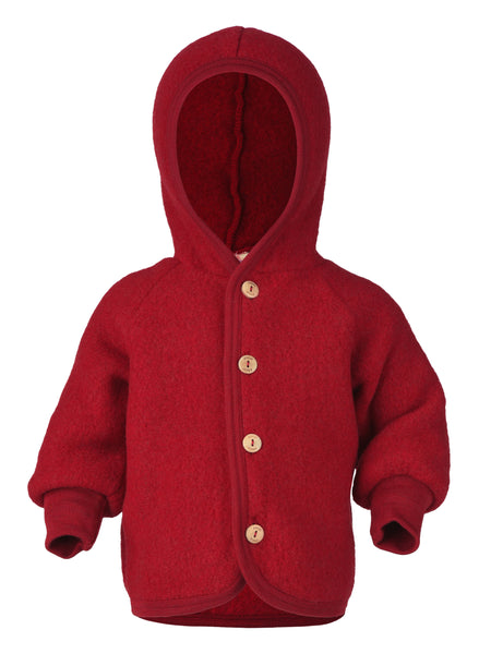 ENGEL WOOL FLEECE HOODED JACKET | BABY-YOOKI