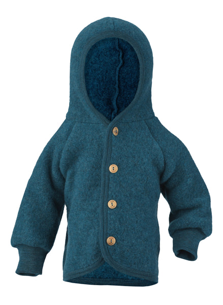 ENGEL WOOL FLEECE HOODED JACKET | BABY-YOOKI