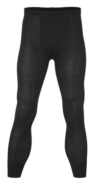 ENGEL WOOL LEGGINGS | ADULT-LIGHTWEIGHT LONG JOHN-BLACK W|S BLEND-46/48 (Mens S)-YOOKI