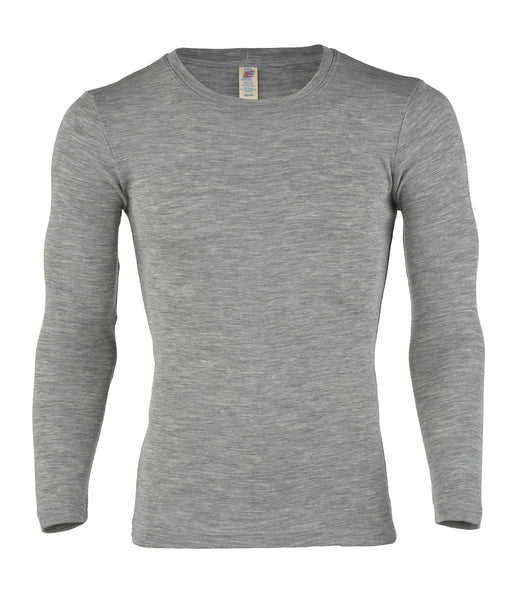 ENGEL WOOL SHIRTS | ADULT-LONG-SLEEVE SHIRT-GREY W|S BLEND-50/52 Men's-YOOKI