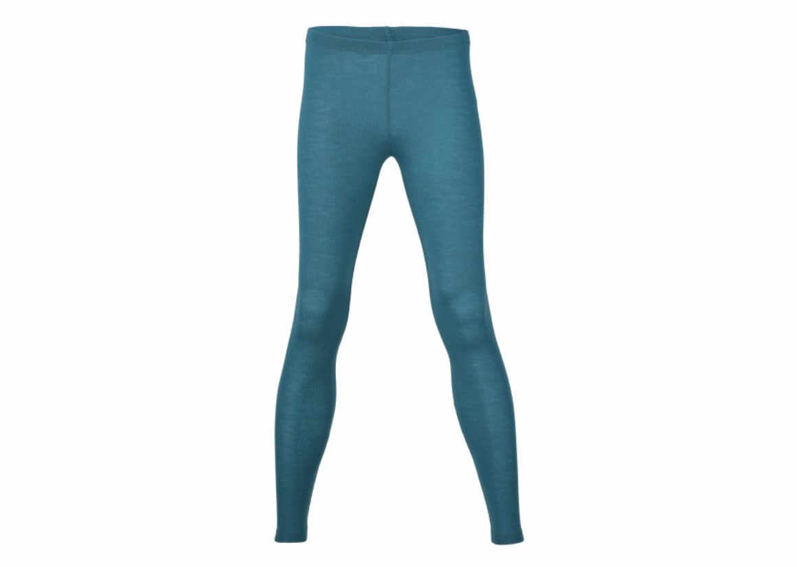 Blue Wool Leggings 