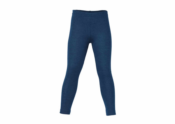 ENGEL WOOL LEGGINGS | PANTS | YOUTH-LIGHT OCEAN W|S-104 (3-4Y)-WOOL/SILK LEGGING FINE RIB-YOOKI