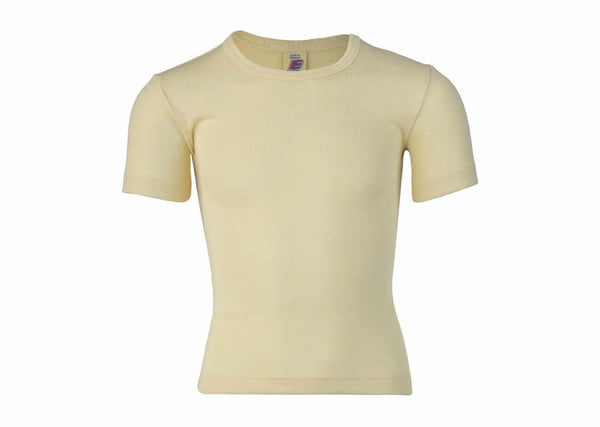 ENGEL WOOL SHIRTS SHORT-SLEEVE | BABY & YOUTH-NATURAL Wool/Silk-STANDARD SHORT-SLEEVE-92 (2-3T)-YOOKI