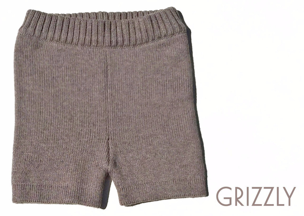 WOOL DIAPER COVERS - Merino Wool Knit Baby Shorts | Shorties