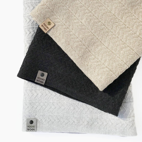 Infinity Scarves | Merino Wool Scarf-ARIES (MW BLACK MELANGE)-YOOKI