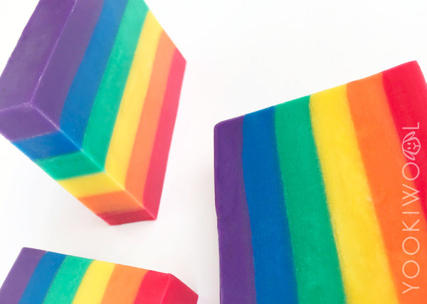 EMULSIFYING SOAP-HumFird HIPPIE EDITION (AN/EO BLEND)-RAINBOW BAR (3-4 OZ)-YOOKI