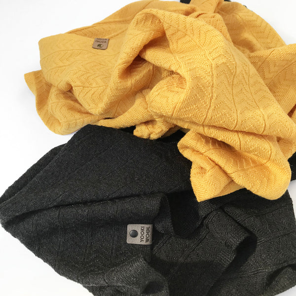 Infinity Scarves | Merino Wool Scarf-YUKON (GOLD SOLID STANDARD MERINO)-YOOKI