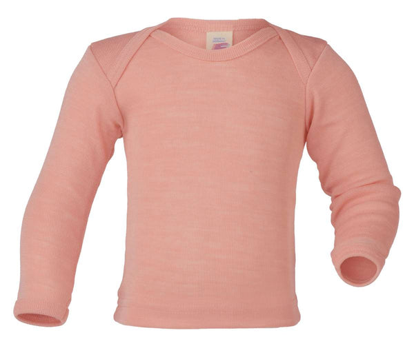 ENGEL WOOL SHIRTS LONG-SLEEVE | BABY & YOUTH-SALMON (LT PINK) WS BLEND-ENVELOPE-NECK LONG-SLEEVE-62/68 (3-6m)-YOOKI